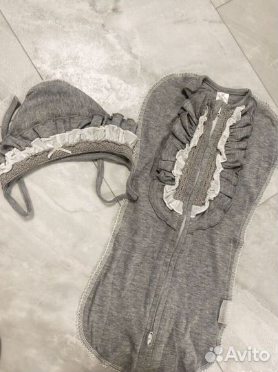 Пеленка кокон и чепчик Наследник Выжанова