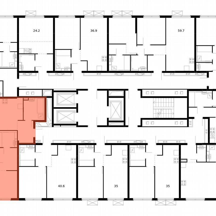 3-к. квартира, 88,2 м², 8/14 эт.