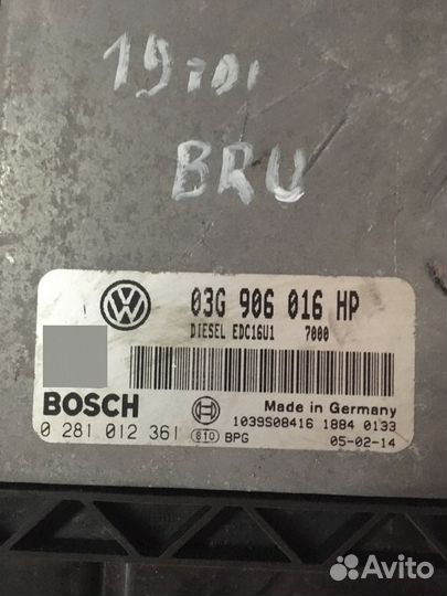 Эбу 03G906016HP VW Touran 1.9tdi