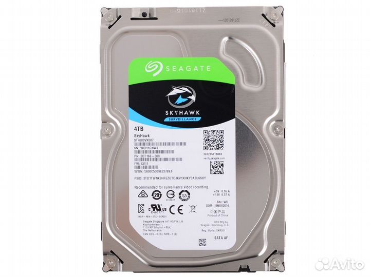 Жесткий диск Seagate SkyHawk 4 Tb