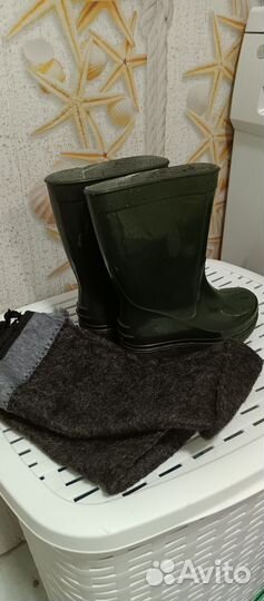 Детские резиновые сапоги
