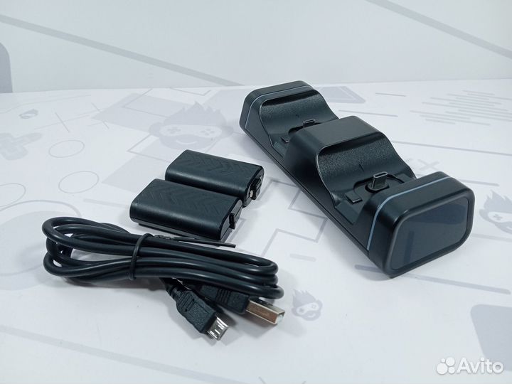 Зар. станция для 2 геймпадов Xbox Series + 2 акб