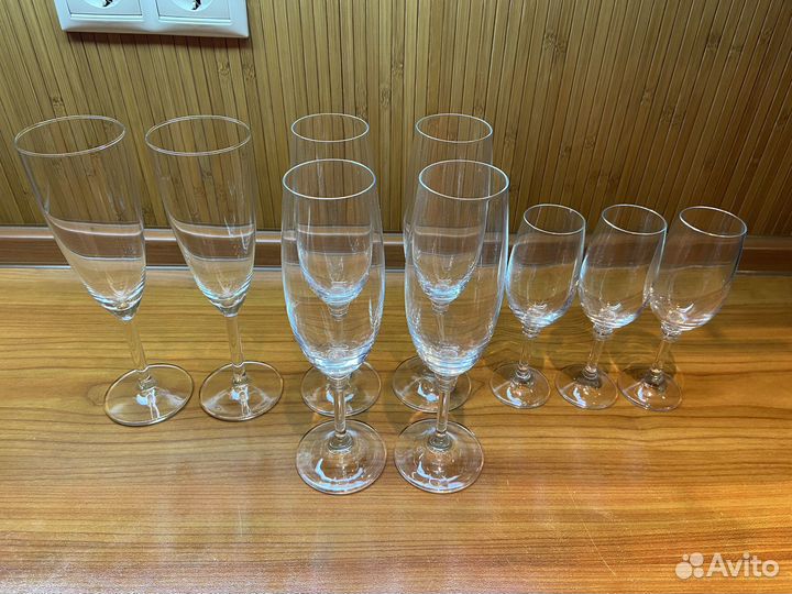 Бокалы, рюмки не комплект