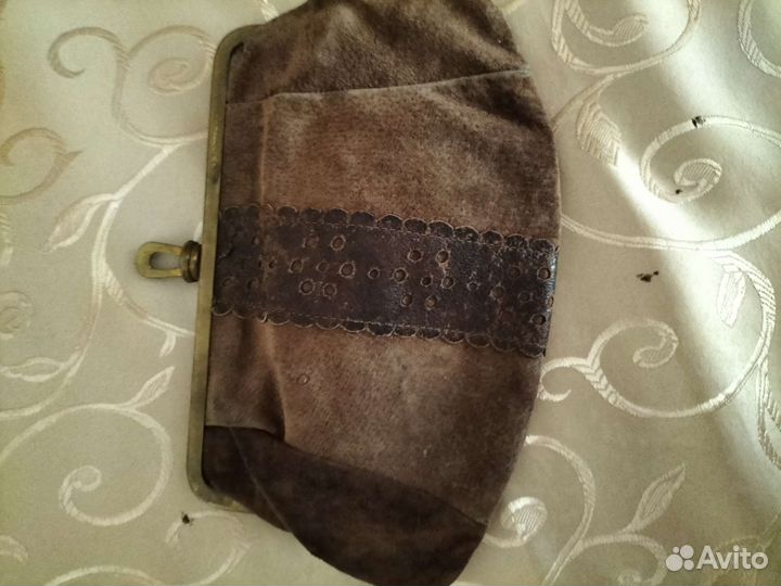 Косметичка замша,вместительная