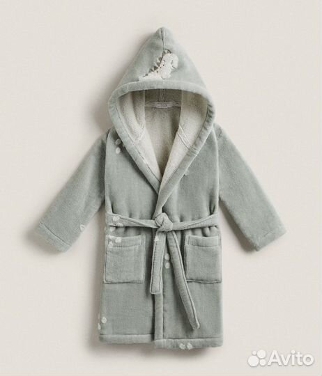 Банный халат с динозавтром zara home