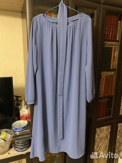 Голубое Платье миди 1001 dress 48