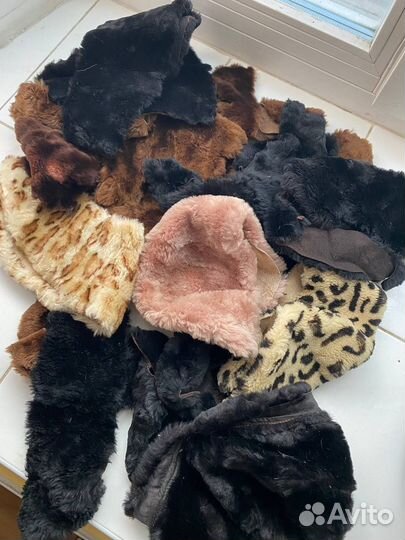Обрезки натурального меха. Овчина