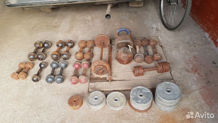 Штанги, блины, гири, гантели