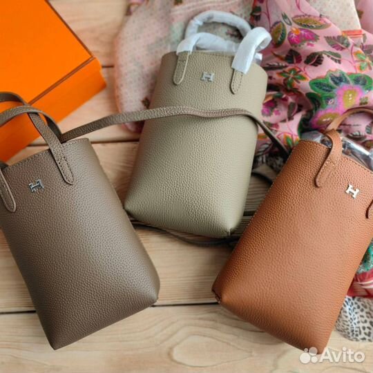 Сумка чехол для телефона hermes