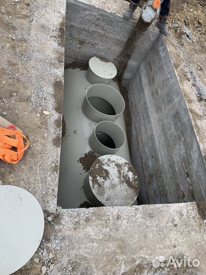 Установка септика под ключ, выгребной ямы