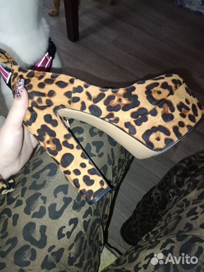 Туфли леопардовые, 38 размер