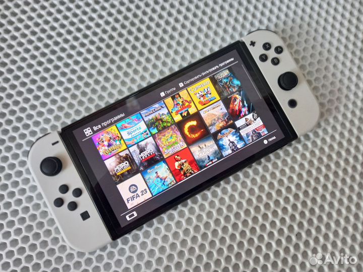 Nintendo switch oled прошитая + игры