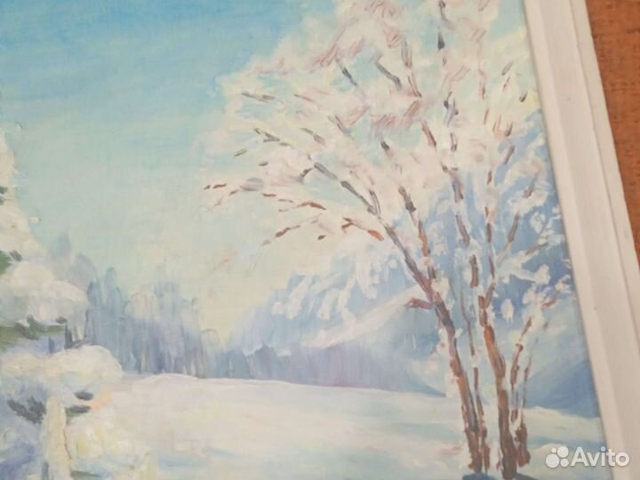 Карт Масло 39 47см Отл сост Редк пейз