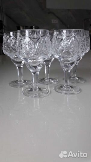 Хрустальные рюмки на ножке СССР