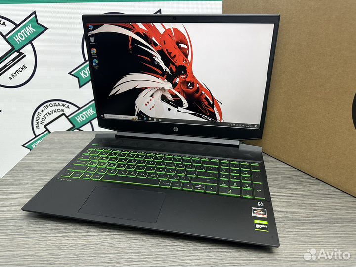 2021 HP 8 ядер Ryzen 5 12Gb GTX1650 DDR6 SSD512