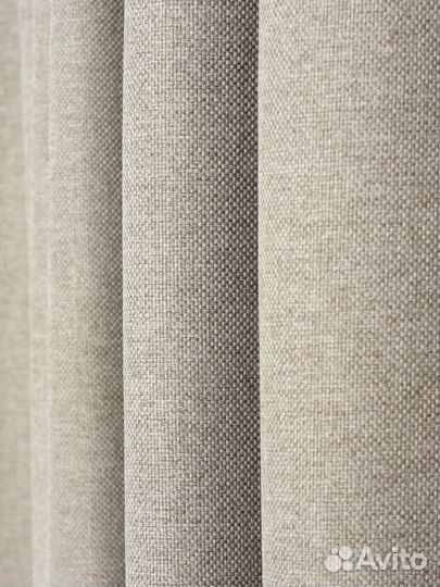 Интерьерные шторы серо-коричневый