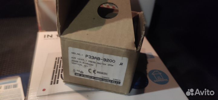 Датчики давления johnson controls P33AB-92010