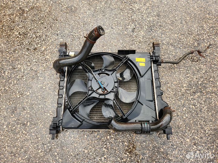 Chevrolet Spark M300 Радиатор охлаждения+ Вентилят