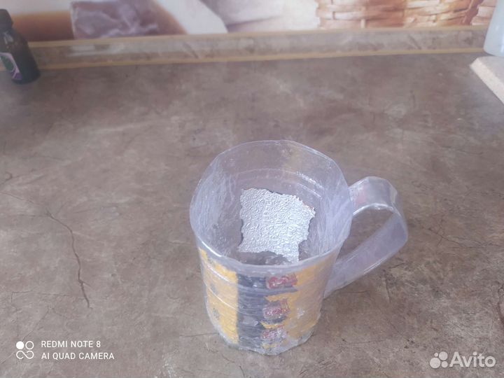 Кружка пластиковая, экологическая