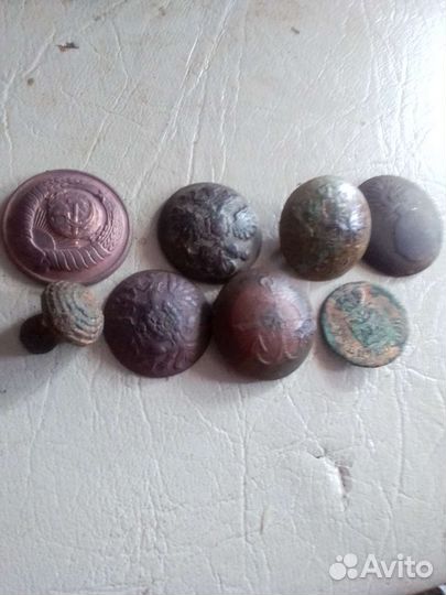 Пуговицы царскоие и СССР 8штук