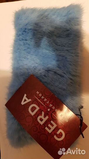 Новая. Повязка на голову из вязаной норки