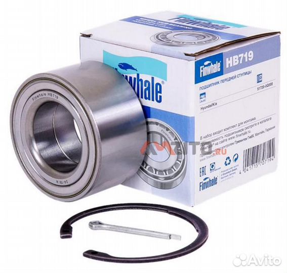 Finwhale HB719 Подшипник ступ.hyundai elantra/I30/KIA ceed 06- пер
