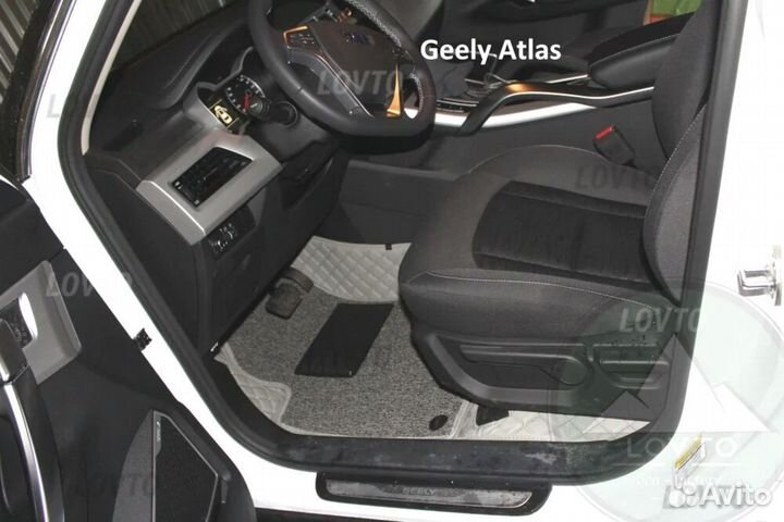 3Д (3D) коврики из экокожи geely Джили Atlas Атлас