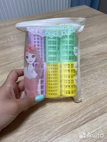 Бигуди 6 шт, диаметр 3см