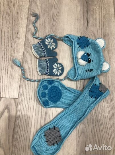 Шапка детская и шарф