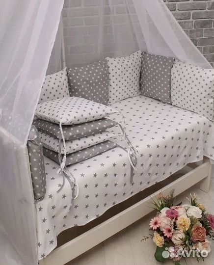 Бортики в детскую кроватку