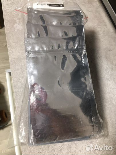 Пакеты фольгированные 10х15 см с зип лок