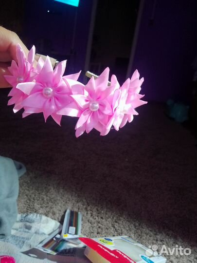 Ободок для волос ручной работы