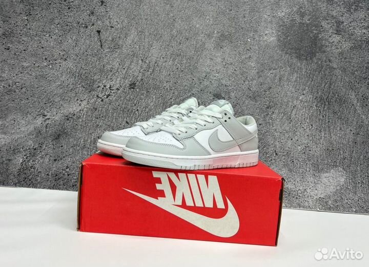 Кроссовки Nike SB Dunk Grey Люкс