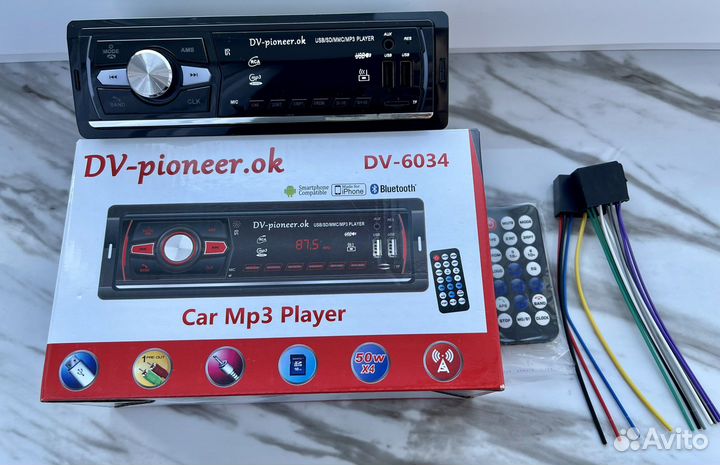 Автомагнитола pioneer с bluetooth