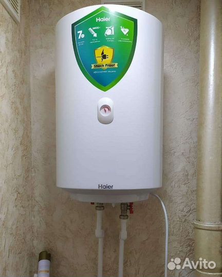 Установка водонагревателя накопительного/ проточно