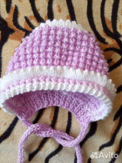 Чепчик для новорожденного