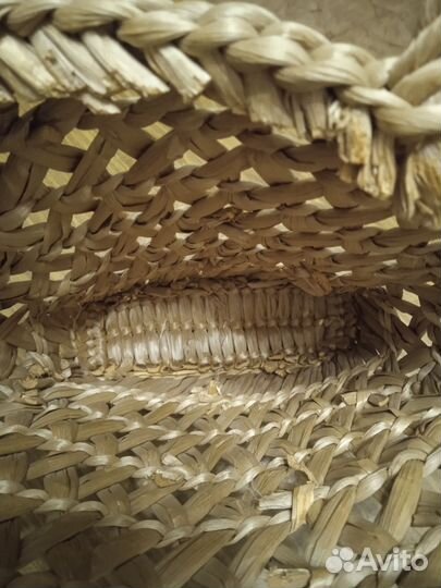 Сумка -корзинка из соломки