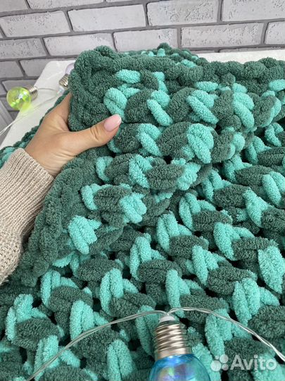 Плед вязанный