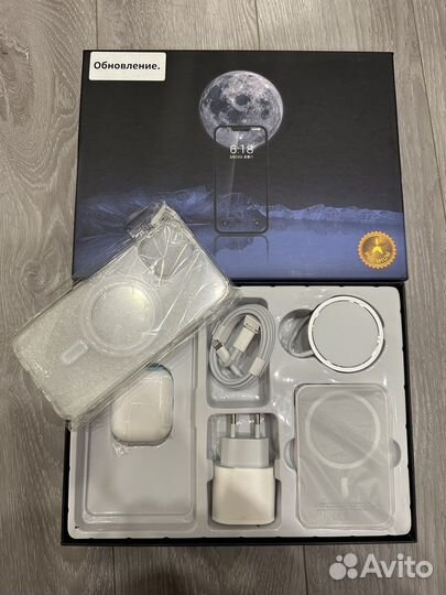Набор Apple 6 в 1 airpods, magsafe, power bank