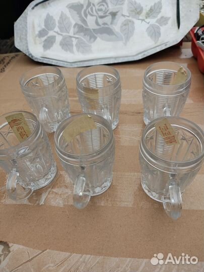 Хрустальные бокалы ссср,новые
