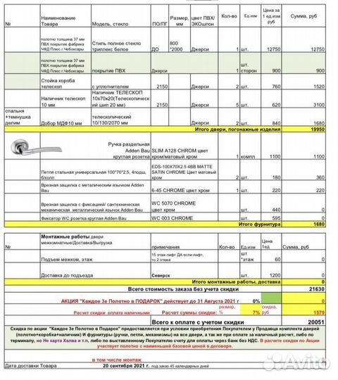 Дверь межкомнатная новая триплекс