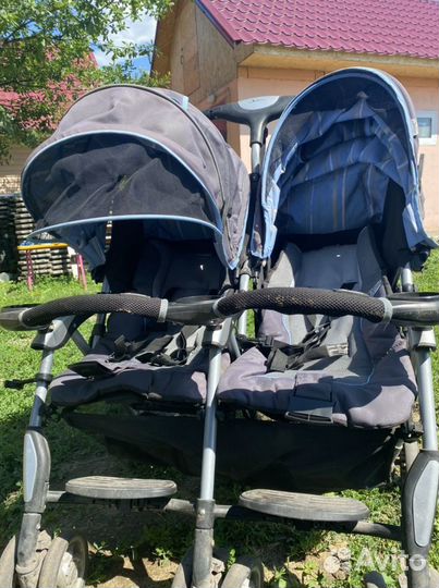 Коляска трость для двойни
