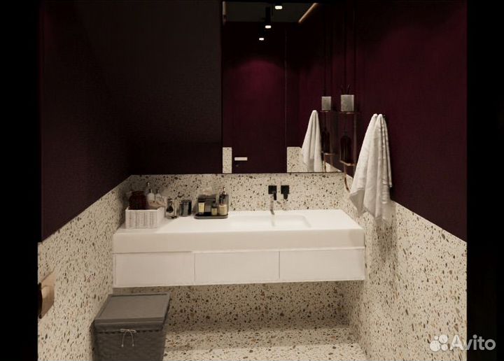 Дизайнер интерьера со строительной бригадой