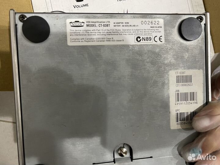 Vox CT-03 BT - гитарная педаль для электрогитары