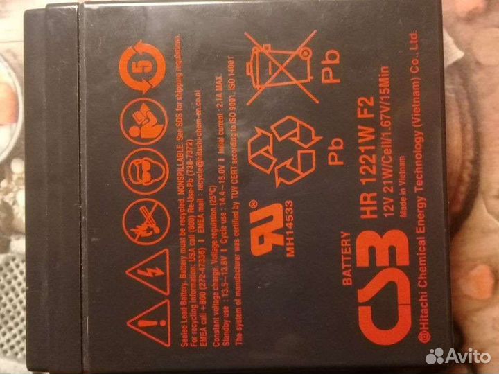 Аккумулятор CSB 1221W F2 12v 5Ah