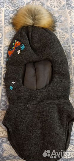 Шапка шлем для мальчика Gusti зима