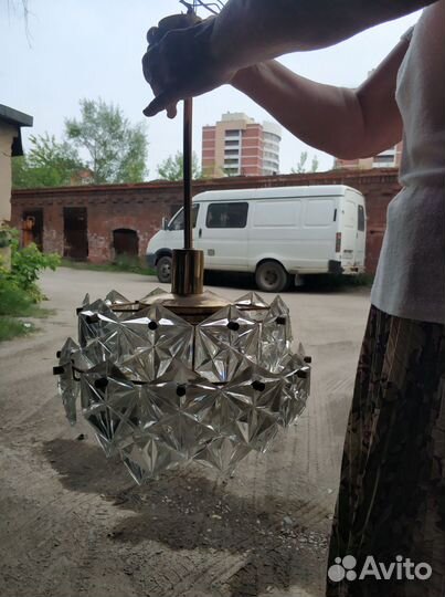 Люстра потолочная хрустальная СССР