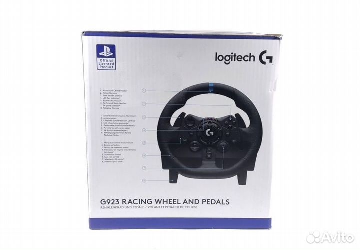 Руль Logitech G923 для SonyPlaystation 5 / PS 4