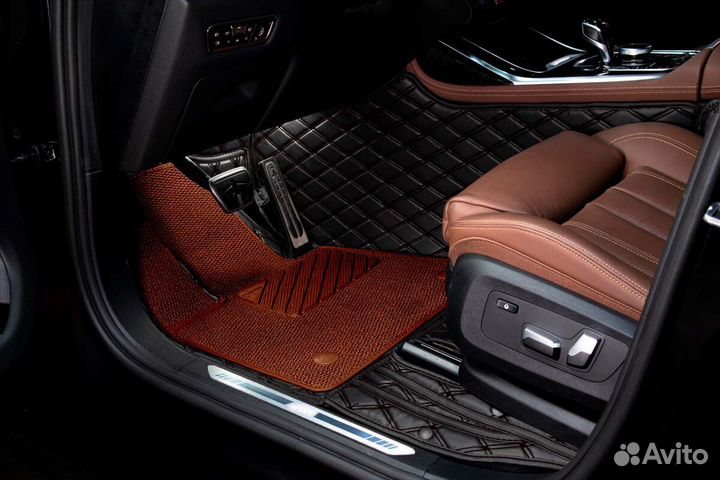 3D Коврики Geely Салон Багажник из Экокожи