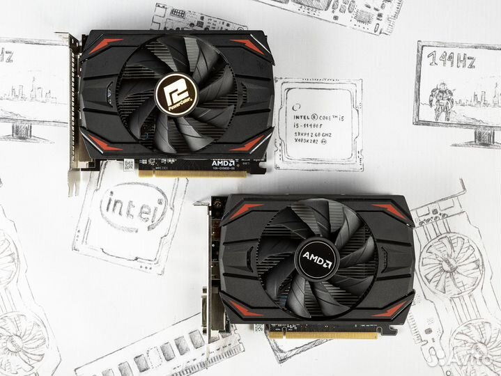Видеокарта PowerColor AMD Radeon RX 550 4Gb